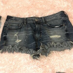 Express Dark denim shorts